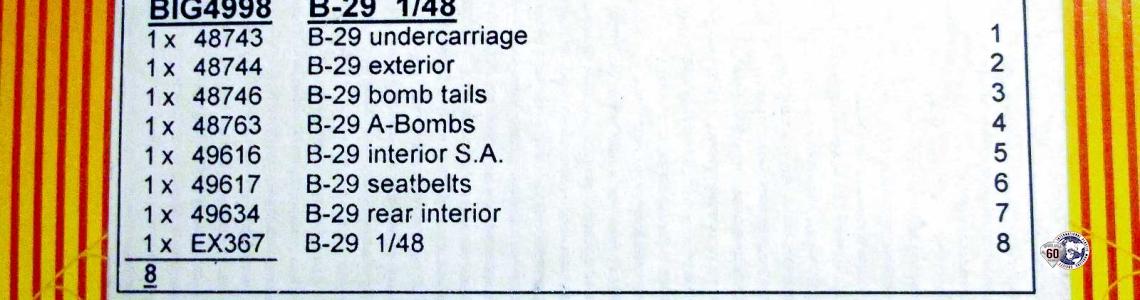 Package Contents List