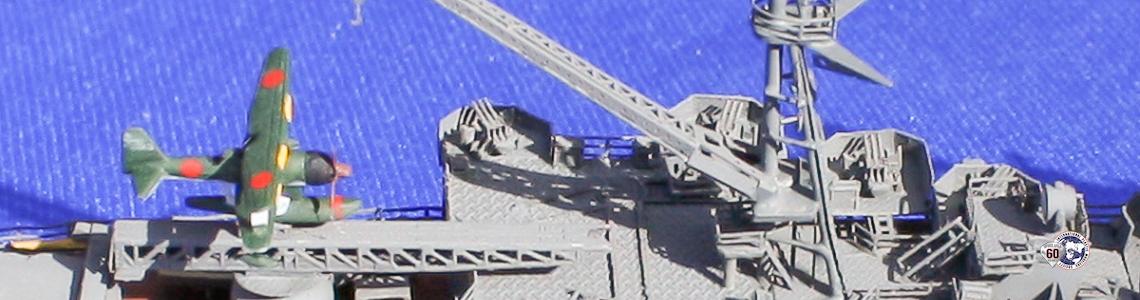 Figure 8: Close-up, starboard view of Hasegawa 72762 photoetch aircraft handling deck.