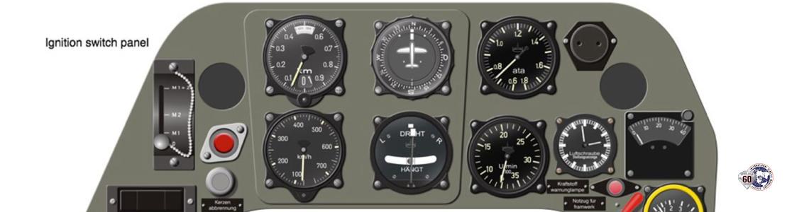 Screenshot of a Bf 109F-4 panel