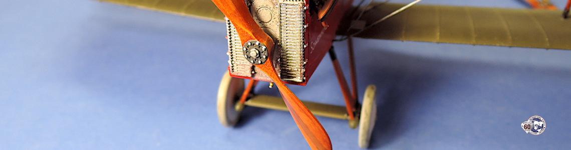 Kit assembled with kit-supplied propeller