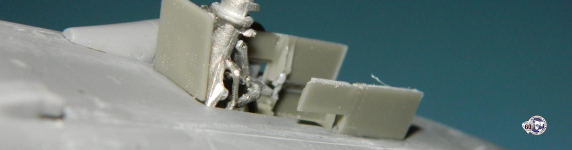 Nose gear door exterior detail
