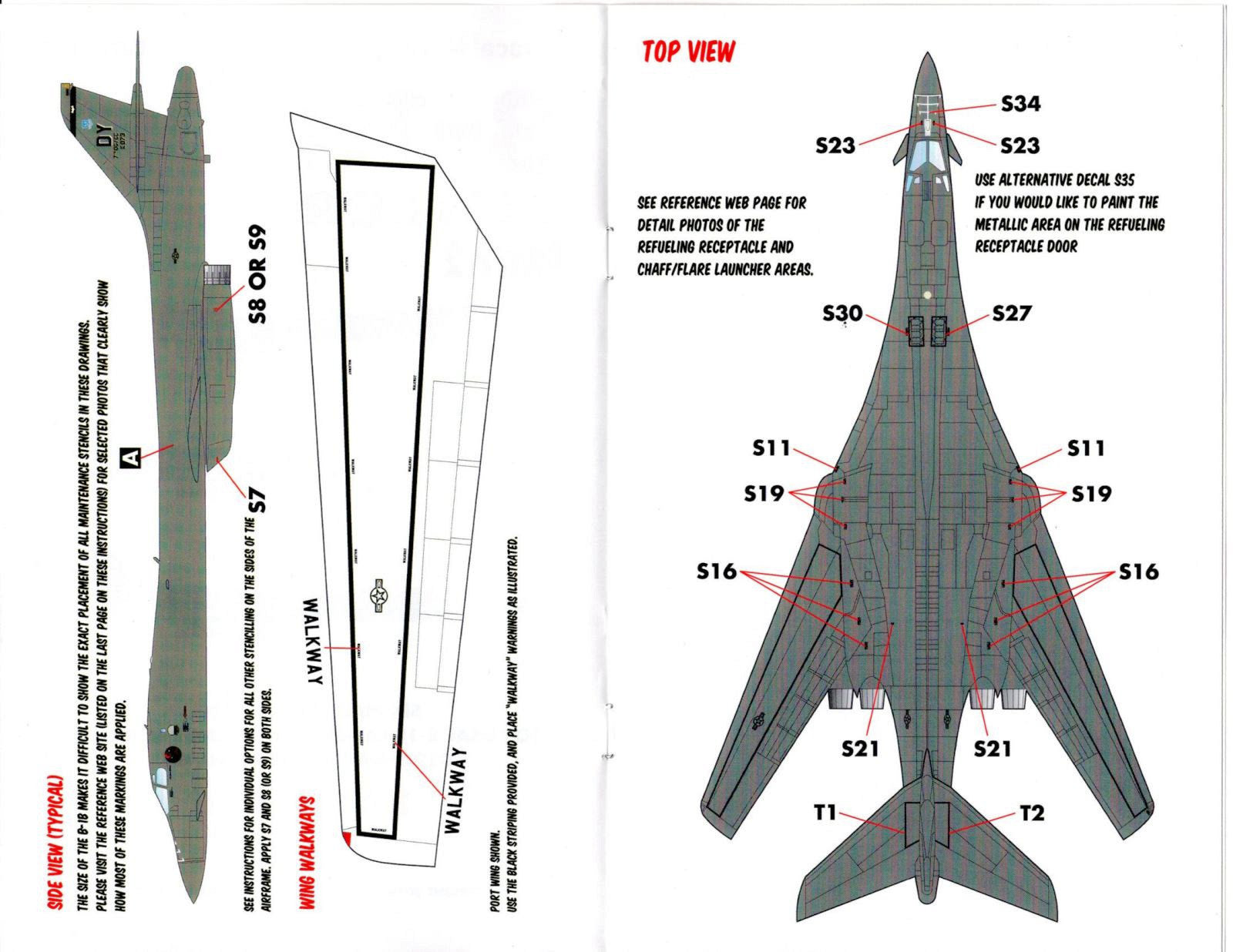 WATERSLIDE Decal Sheet B-1B Lancer Part 2 Caracal Models CARCD48144 1:48 Decals
