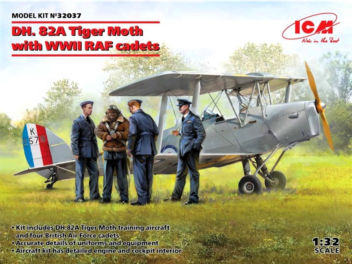 DH. 82A Tiger Moth with WWII RAF Cadets | IPMS/USA Reviews