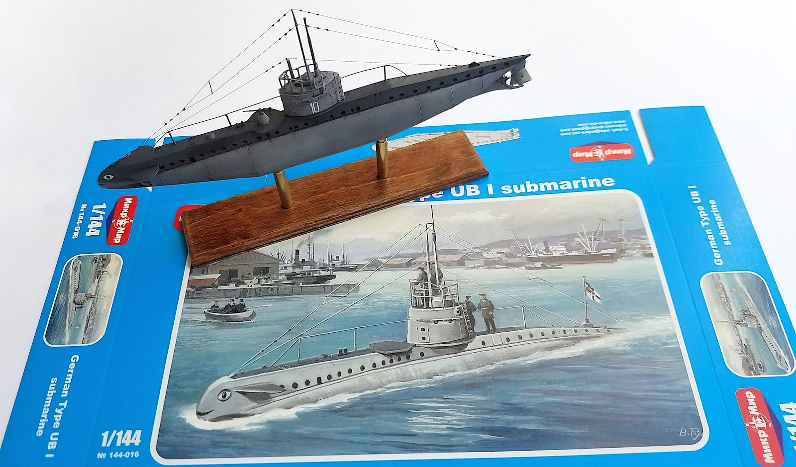 Micro-Mir 144-016 German Type UB I Submarine Plastic Model Kit 1 144 for sale online