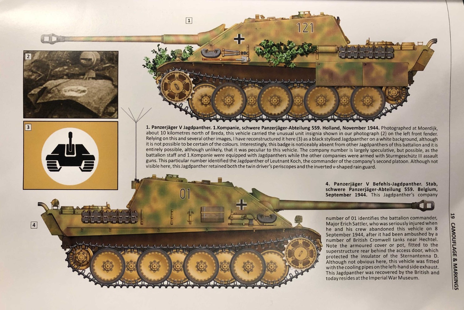 PZ 1789-6 e 1 Jagdpanzer V Jagdpanther COMANDO PANTHER S jäg. Ppeddinghaus-Decalcomanie 1/48 