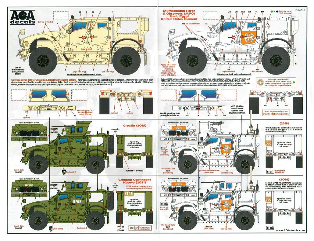 Decal Cover sheet