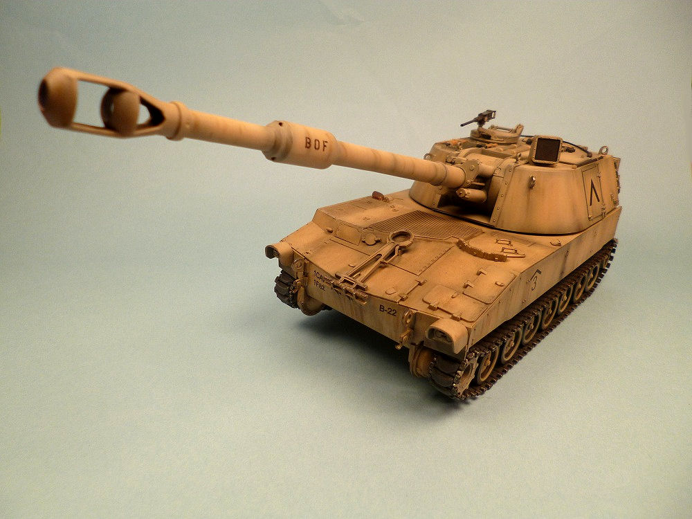 1:72 US M109A2 155mm Self-Propelled Howitzer Tank Finished Model Hot Collection 