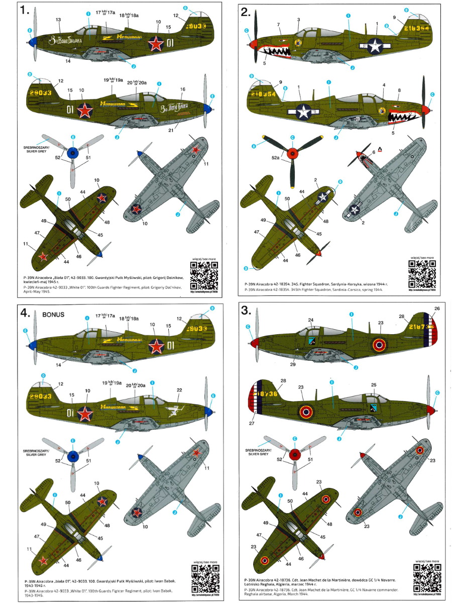 Bell P-39/ P-400 Airacobra - Guadalcanal camouflage pattern paint