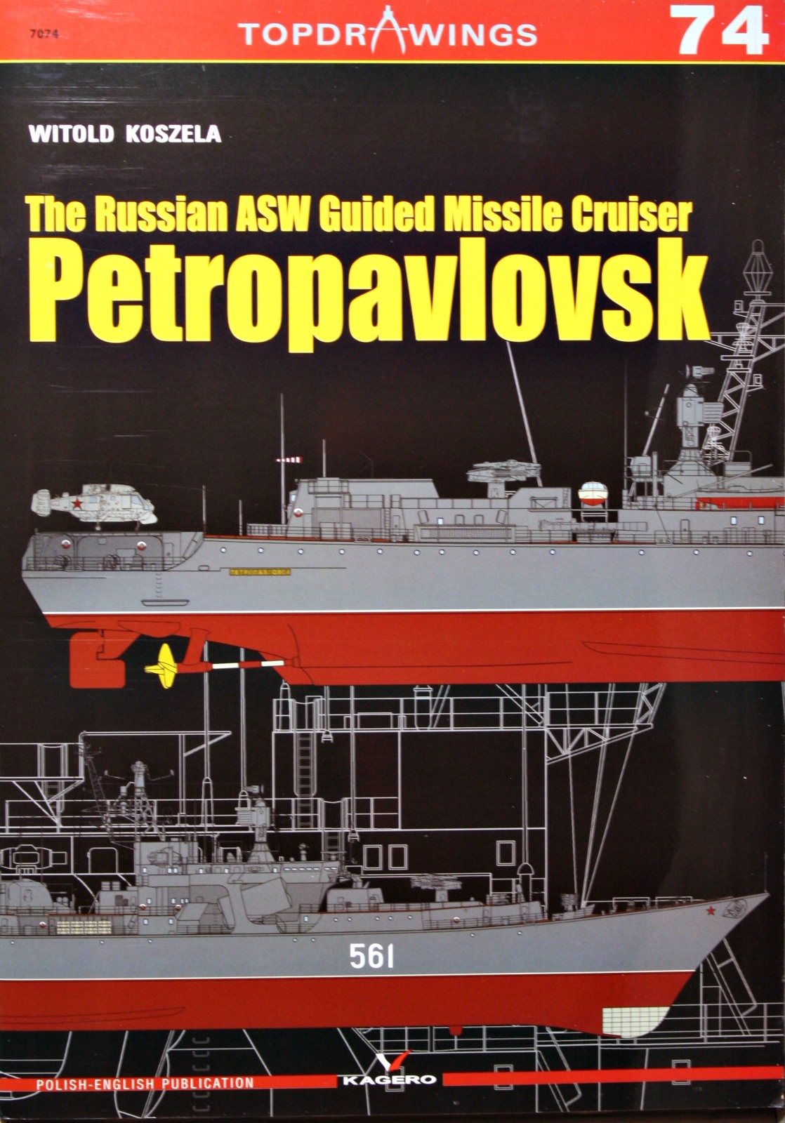 The The Russian ASW Guided Missile Cruiser Petropavlovsk. Top 