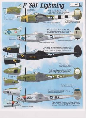Iliad Design P-38J Decals