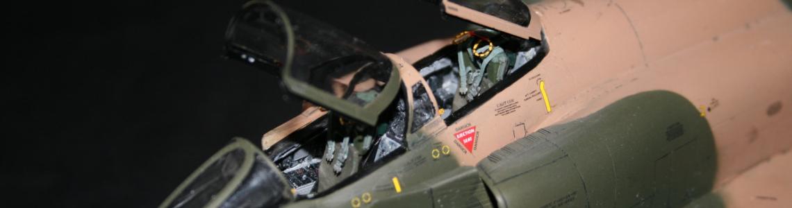 Completed model cockpit