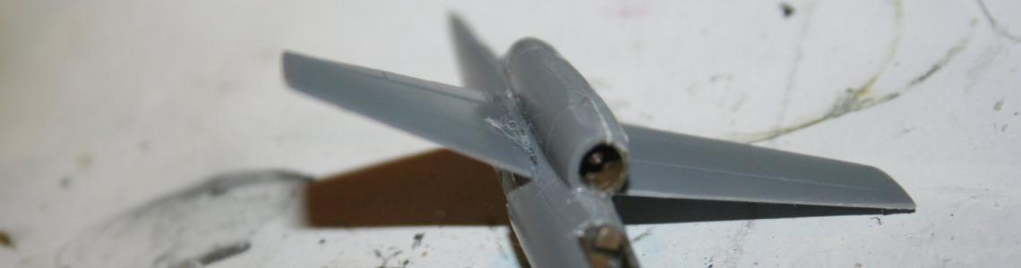 Forward section of model
