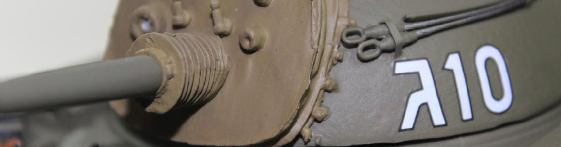 Closeup of turret Mantlet