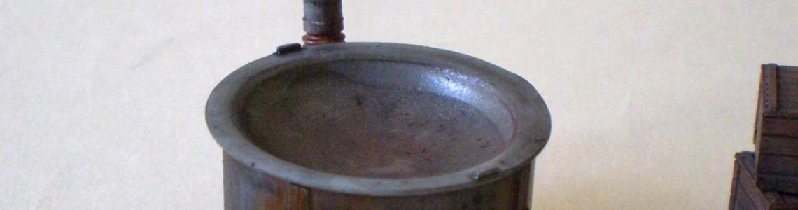 Cooking pot with firewood
