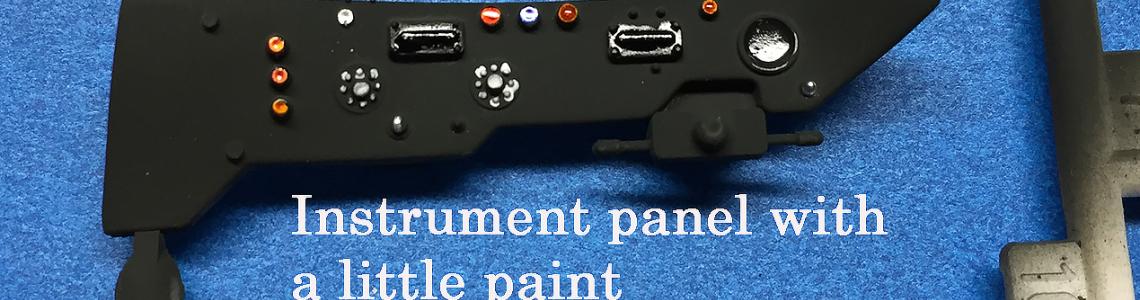 Painted instrument panel