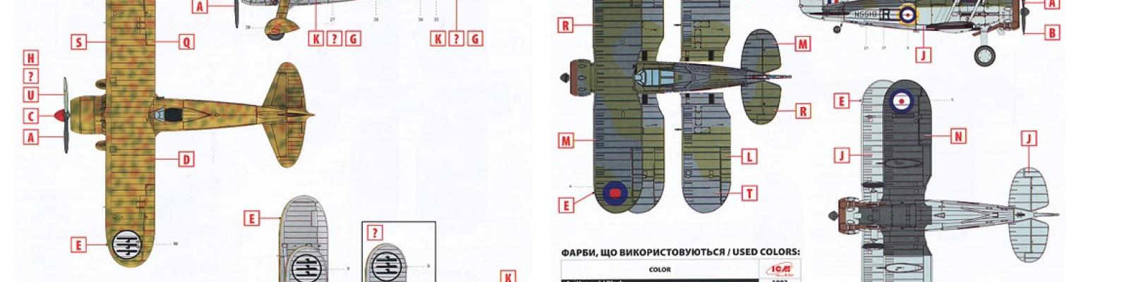 Kit paint schemes for both planes