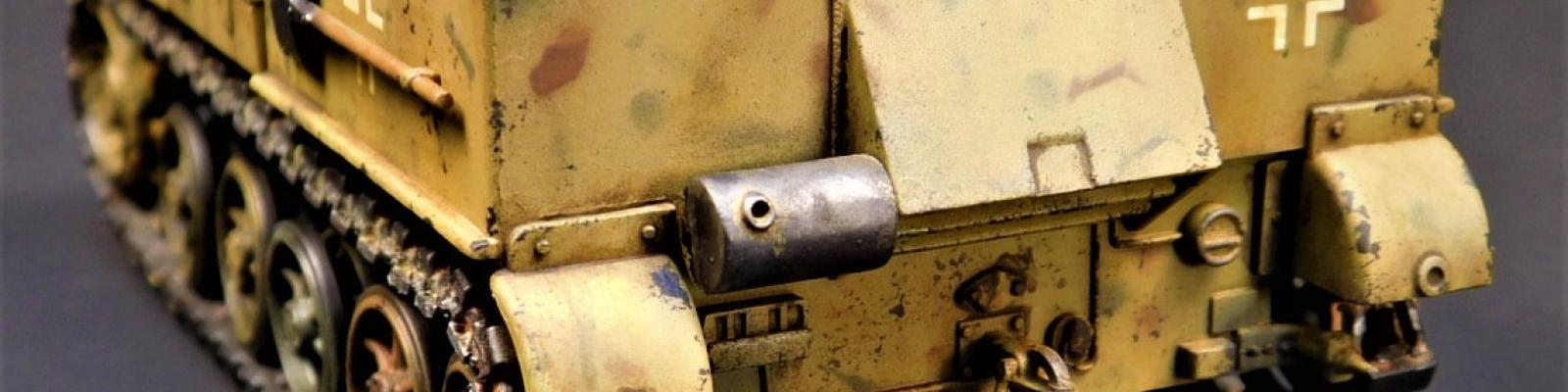 Rear of munitions vehicle