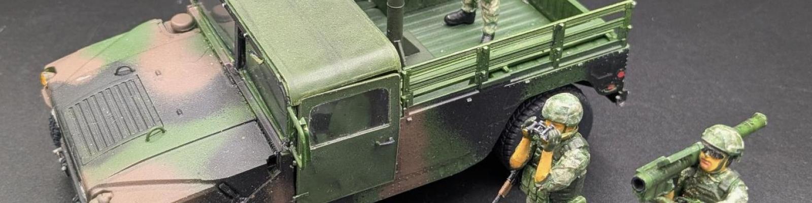 Completed HMMWV with Figures - Left View