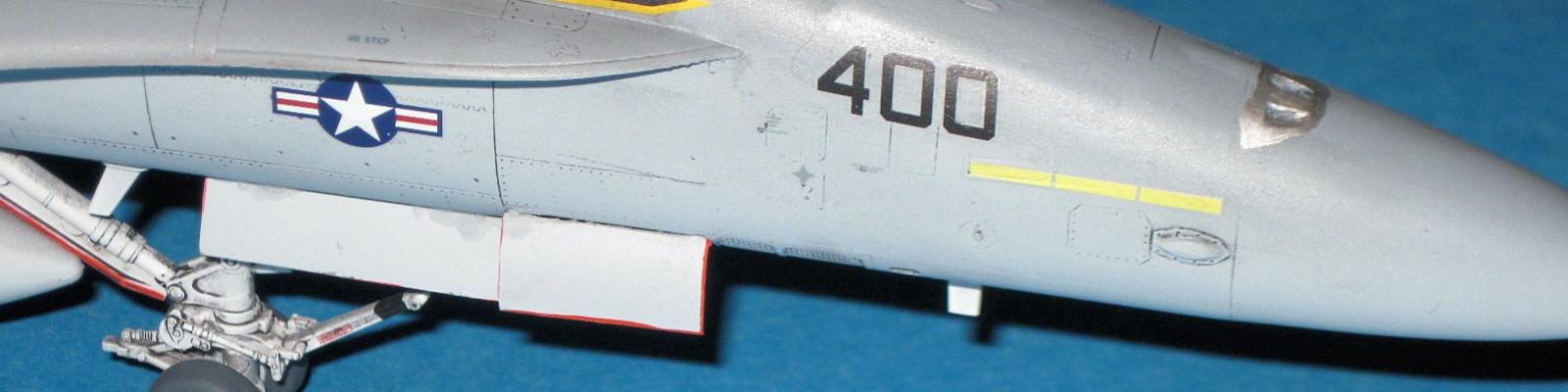 Aircraft forward of cockpit.