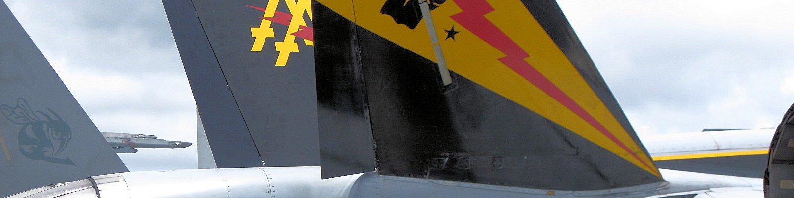 Real aircraft tail.