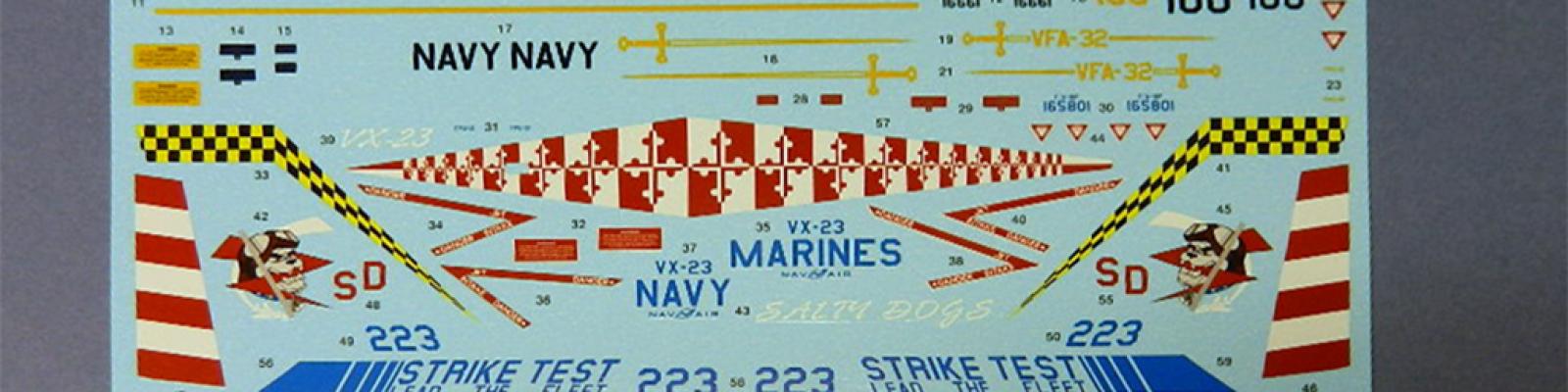 Kit-included decal set