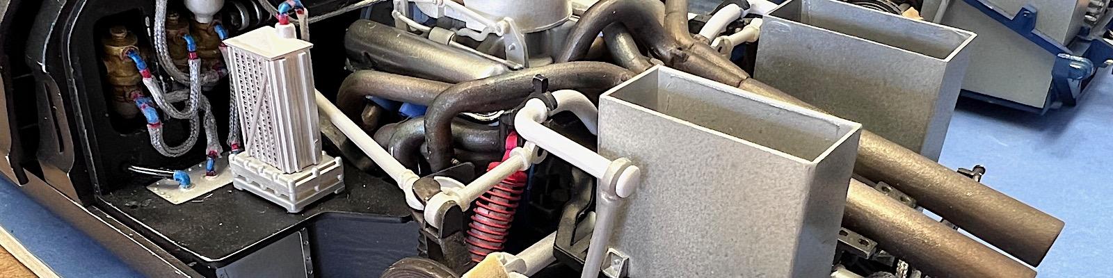 12 Trumpeter engine bay