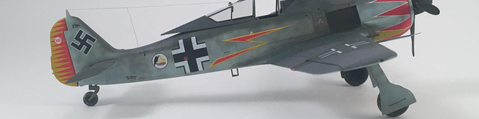 Finished model of FW-190