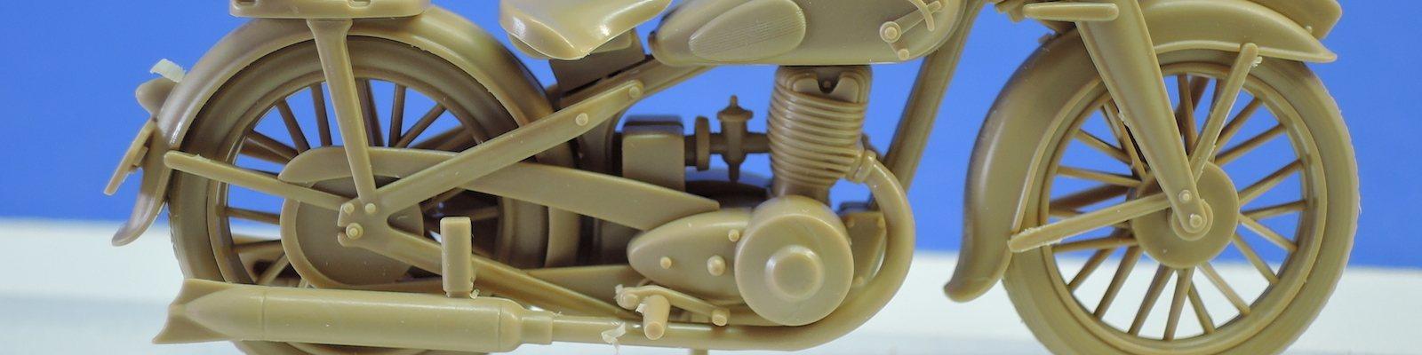 Motorcycle Assembled, Unpainted