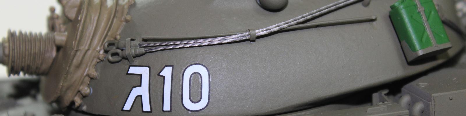 Left closeup view of turret