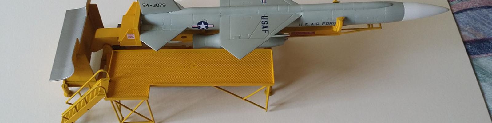 Bomarc missile on launcher