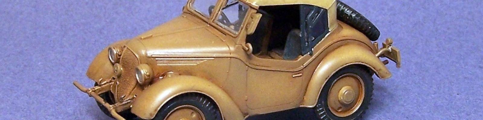Sedan - painted, assembled - left side view