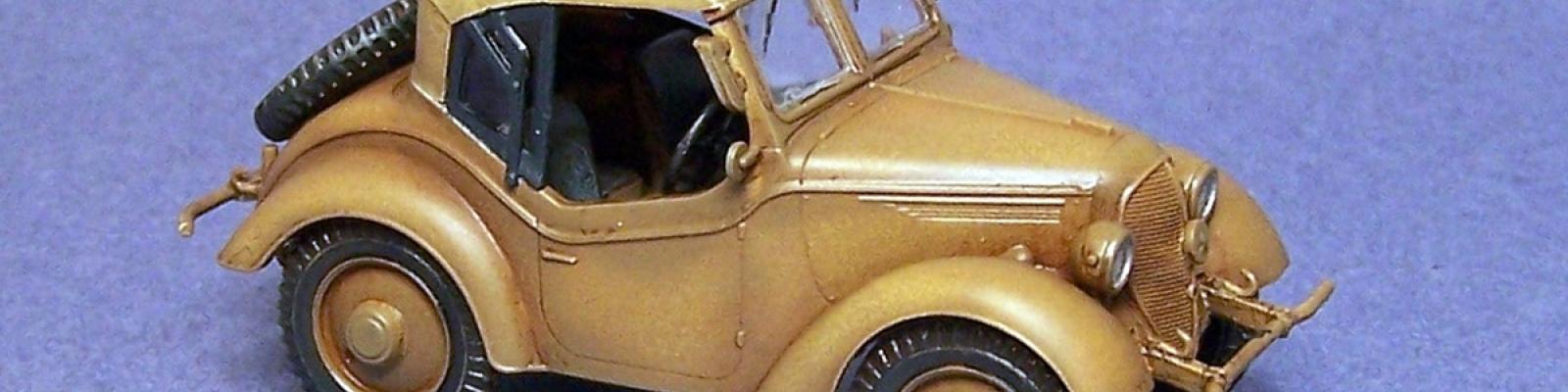 Sedan - painted, assembled - right side view
