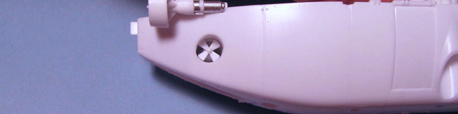 Aft thrusters installed