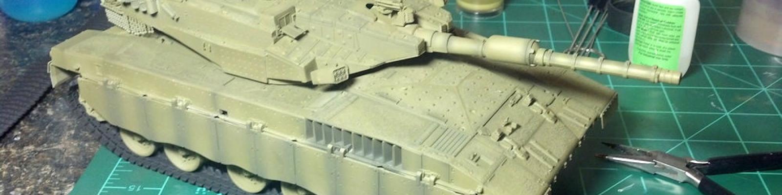 Turret and gun installed