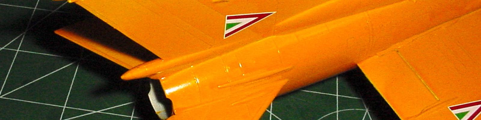 Completed model tail detail