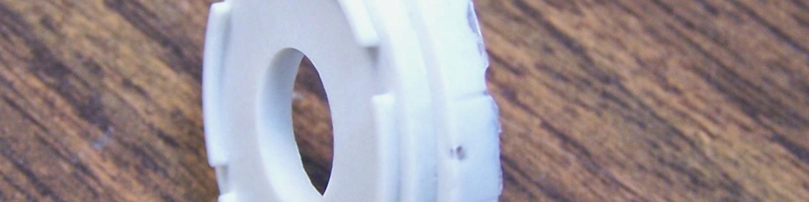 Short-shot resin cowl flap part