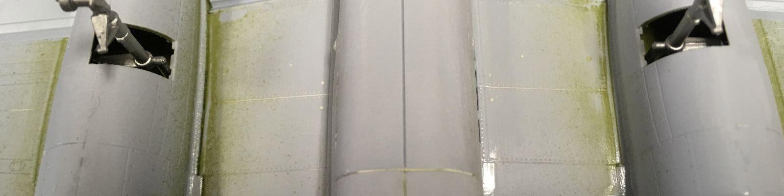 Underside of model