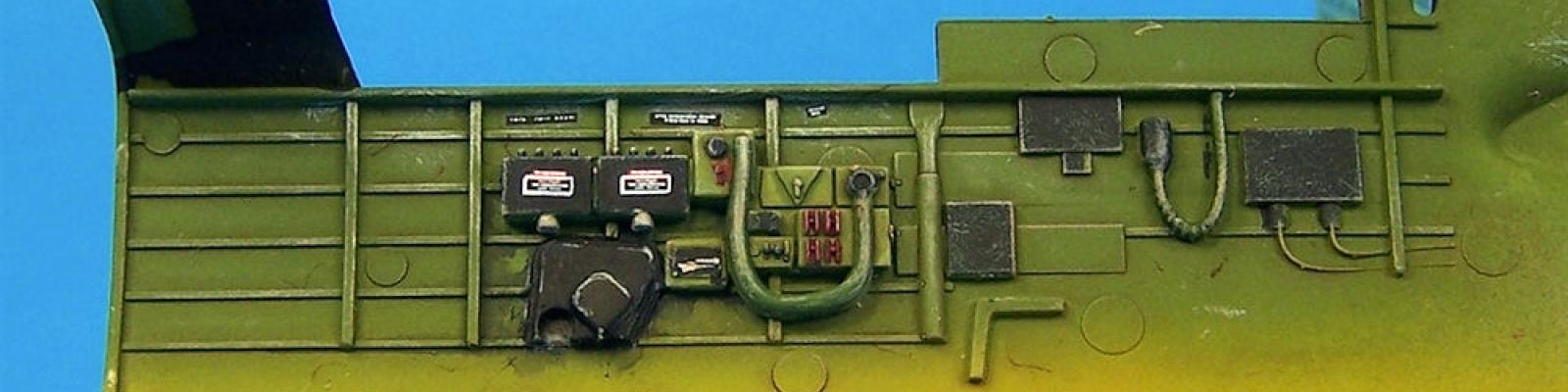 Right cockpit sidewall with placards