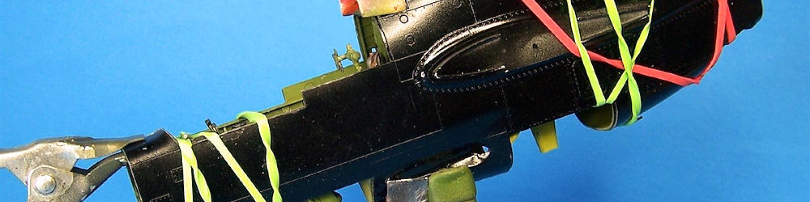 Fuselage glued and clamped
