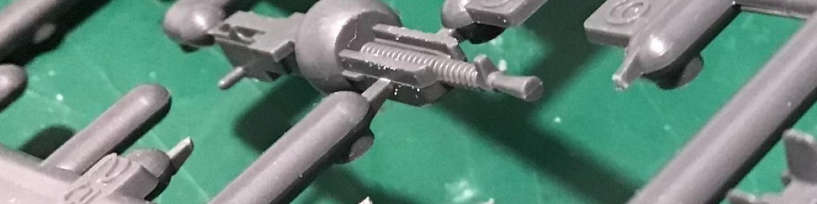 MG on Sprue, Need to Drill Barrel