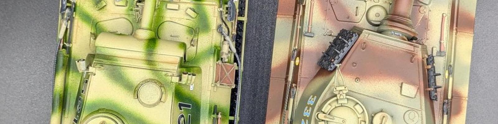 Both Tanks painted top view