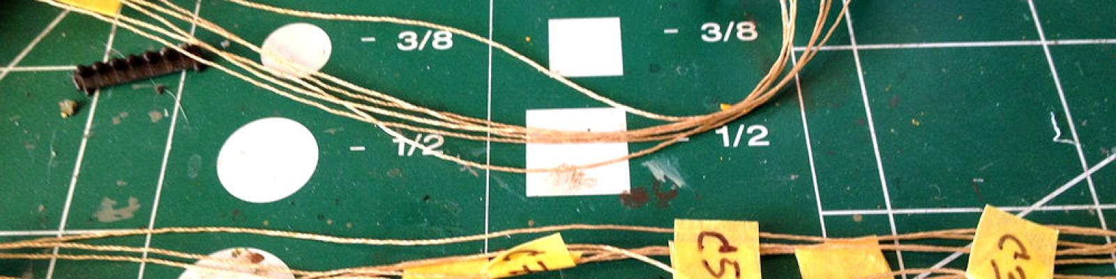 Labeling the rigging lines
