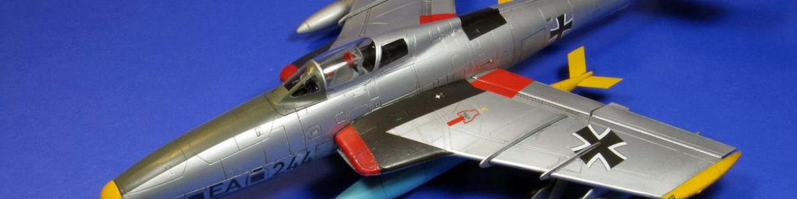 Completed model with drop tanks