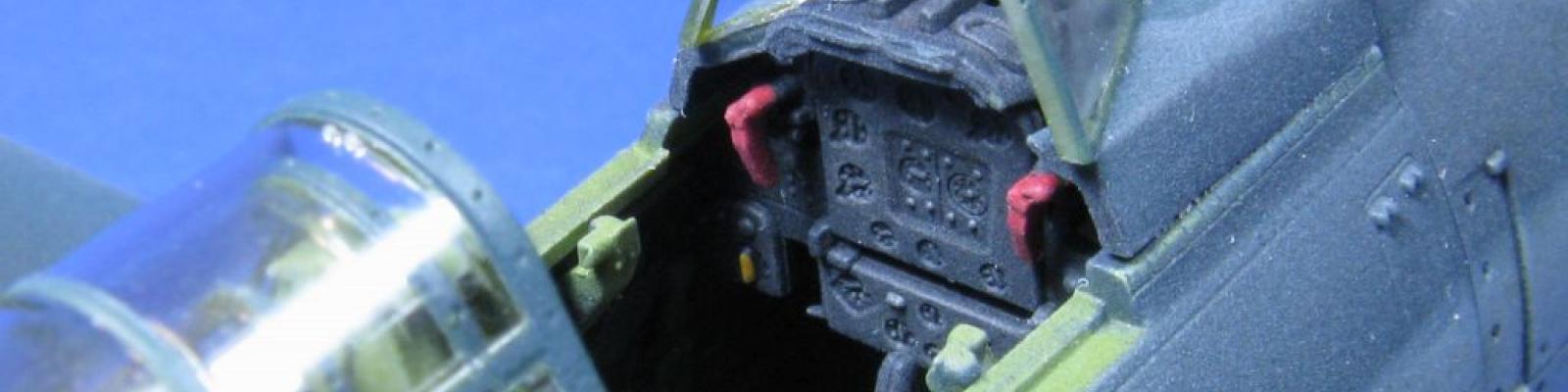 Finished model cockpit
