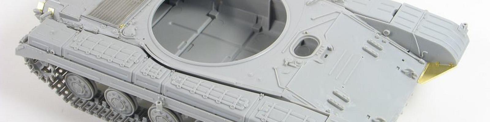Side fenders installed and some PE parts added to rear deck