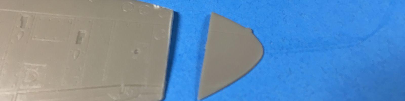 Wing tip modifications after upper wing trimmed