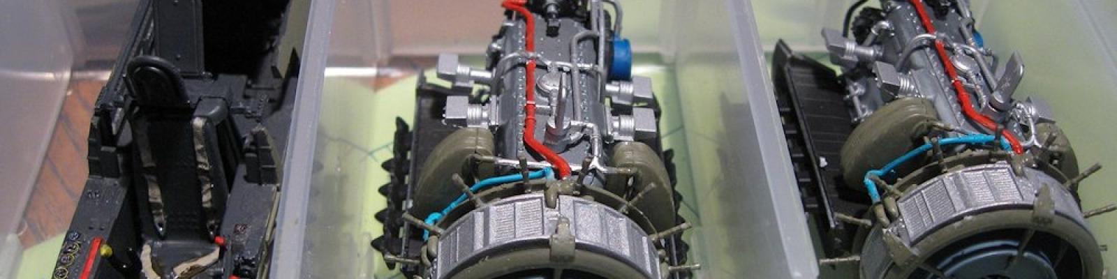 Motors and cockpit waiting for assembly in later steps.  Note size of the motors relative to the pilot’s seat.