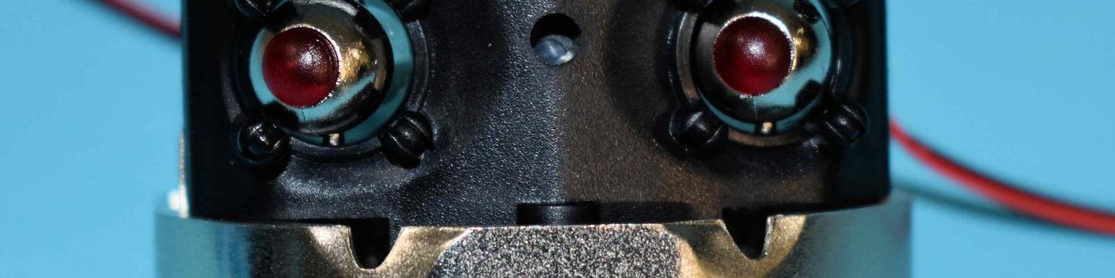 Face and Upper Jaw with LED Eyes