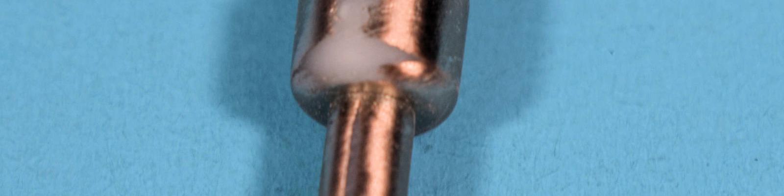 Close Up of Seam Polished