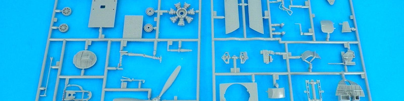 Cockpit and bomb bay sprues